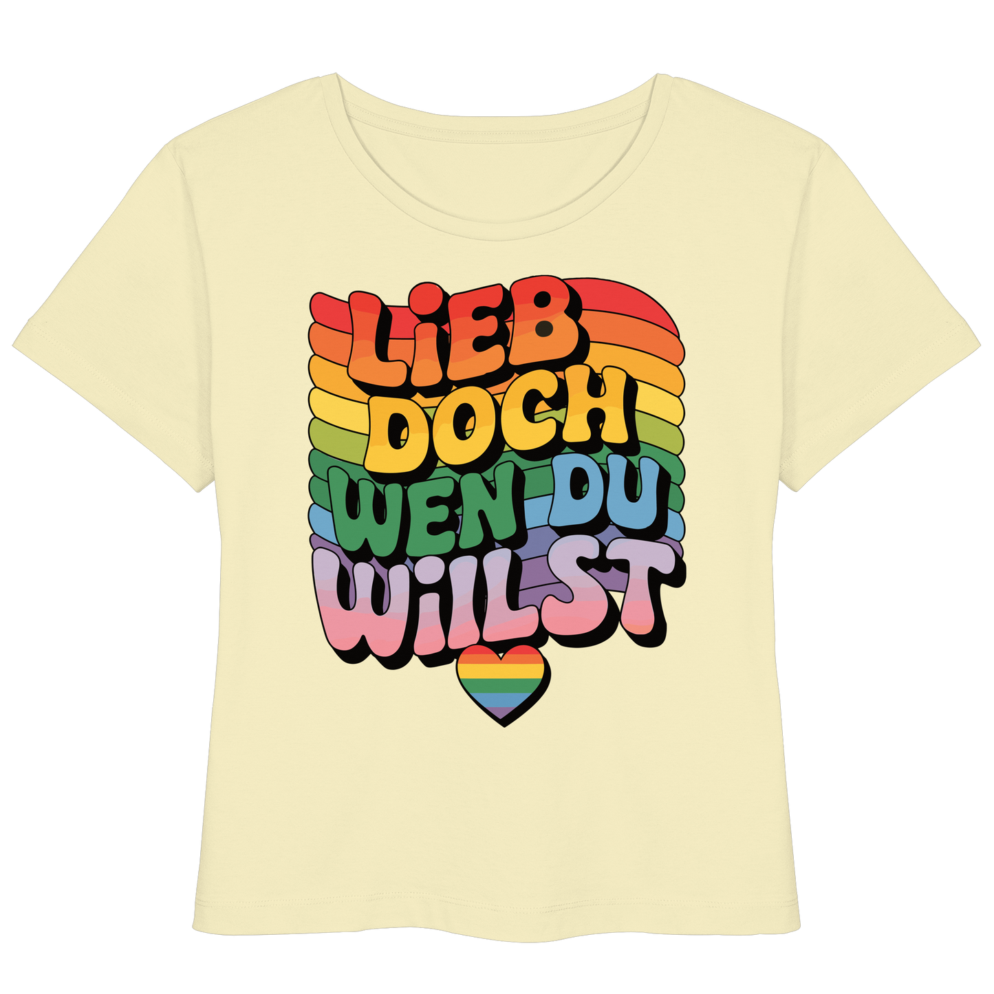 "Lieb doch, wen du willst" – LGBTQ-Design - Womens Organic Lightweight T-Shirt