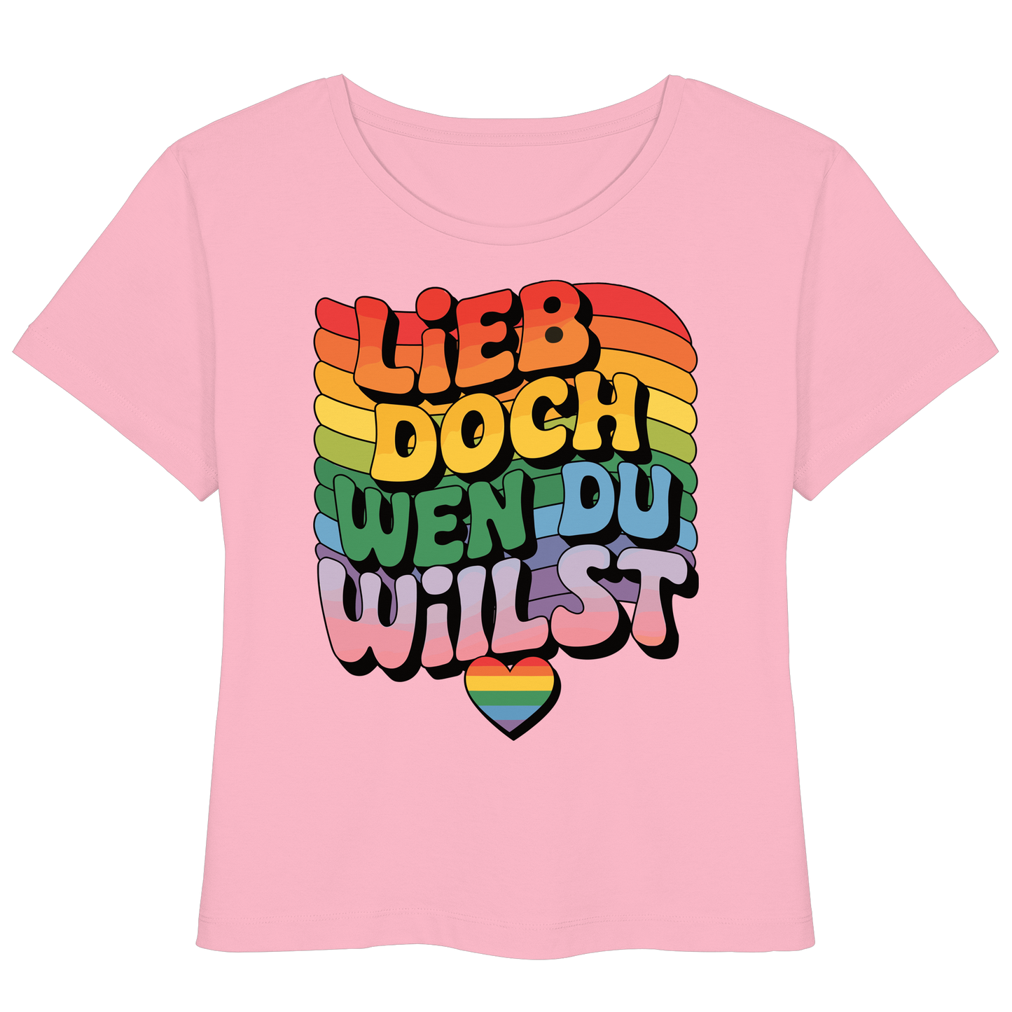 "Lieb doch, wen du willst" – LGBTQ-Design - Womens Organic Lightweight T-Shirt