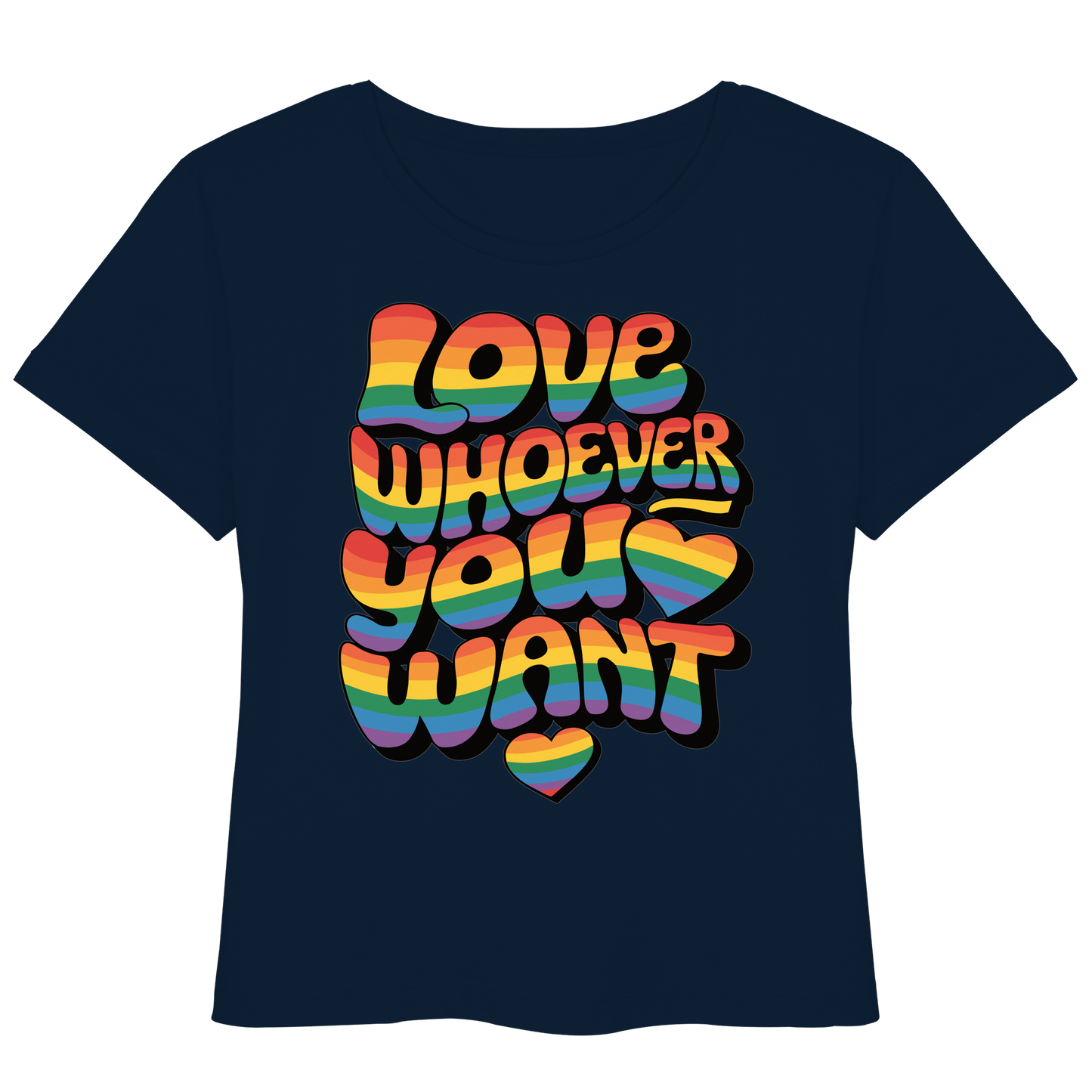 "Love whoever you want" – LGBTQ-Design - Womens Organic Lightweight T-Shirt