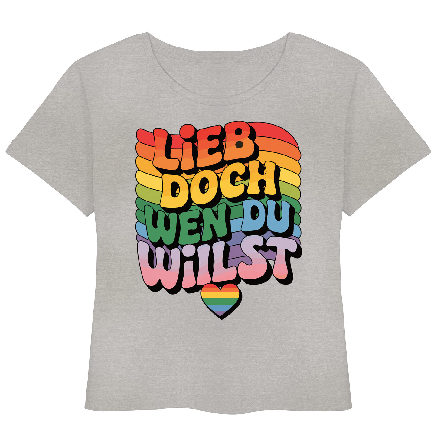 "Lieb doch, wen du willst" – LGBTQ-Design - Womens Organic Lightweight T-Shirt