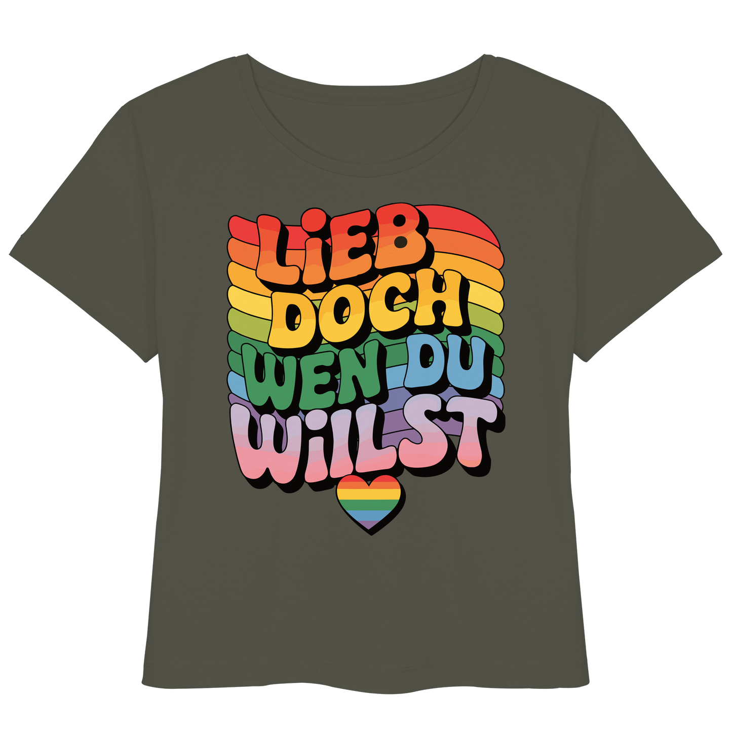 "Lieb doch, wen du willst" – LGBTQ-Design - Womens Organic Lightweight T-Shirt