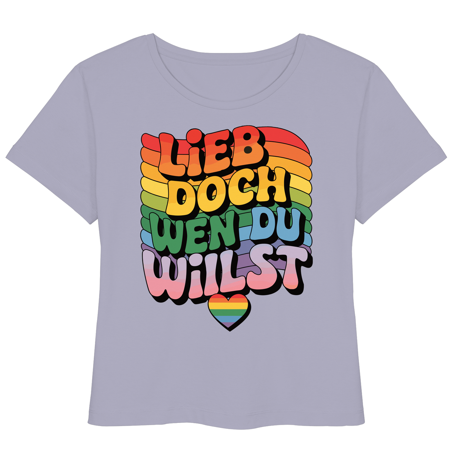 "Lieb doch, wen du willst" – LGBTQ-Design - Womens Organic Lightweight T-Shirt