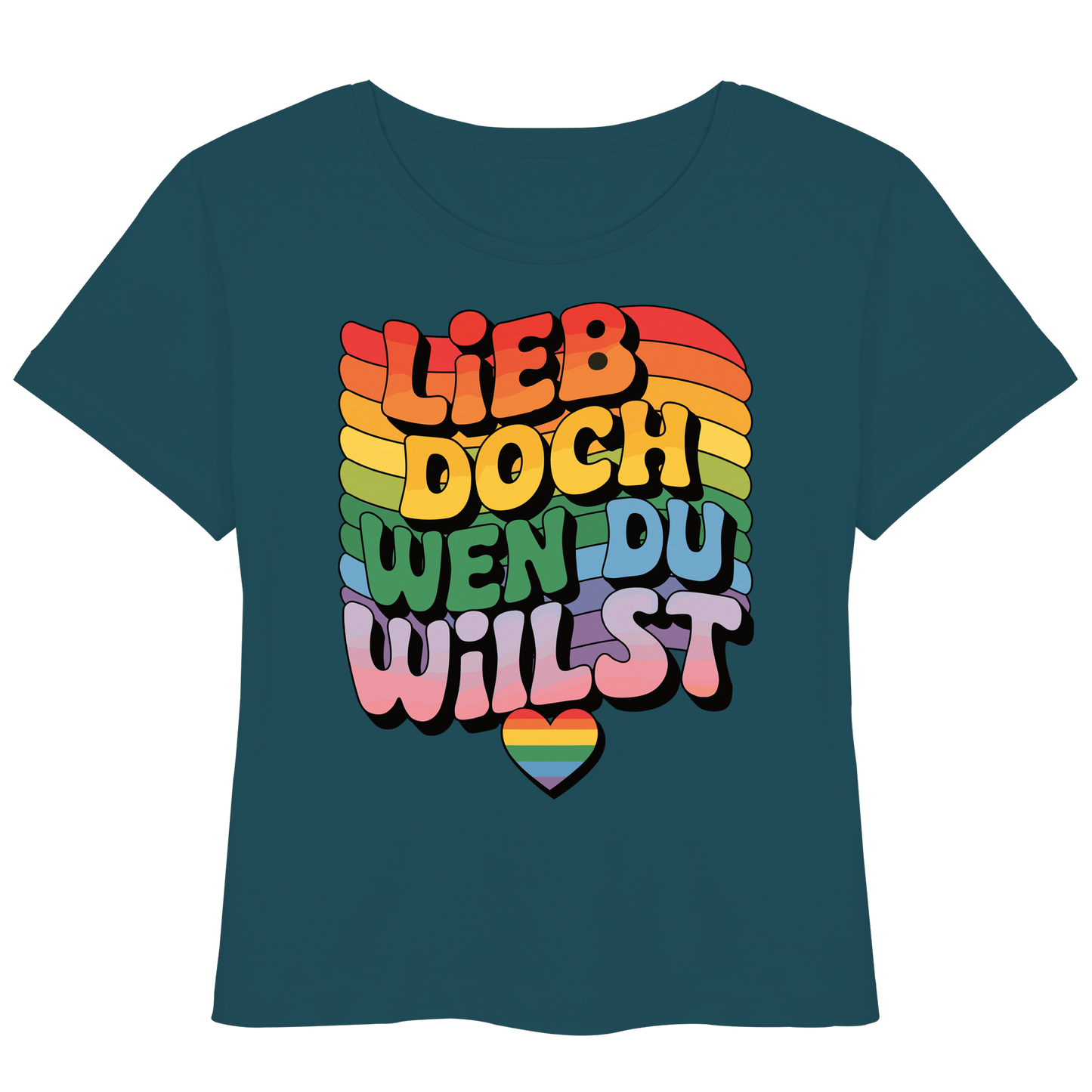 "Lieb doch, wen du willst" – LGBTQ-Design - Womens Organic Lightweight T-Shirt