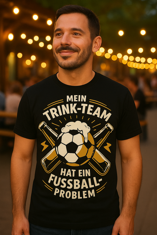 Mein Trinkteam Hat Ein Fußball Problem T003 Premium T-Shirt