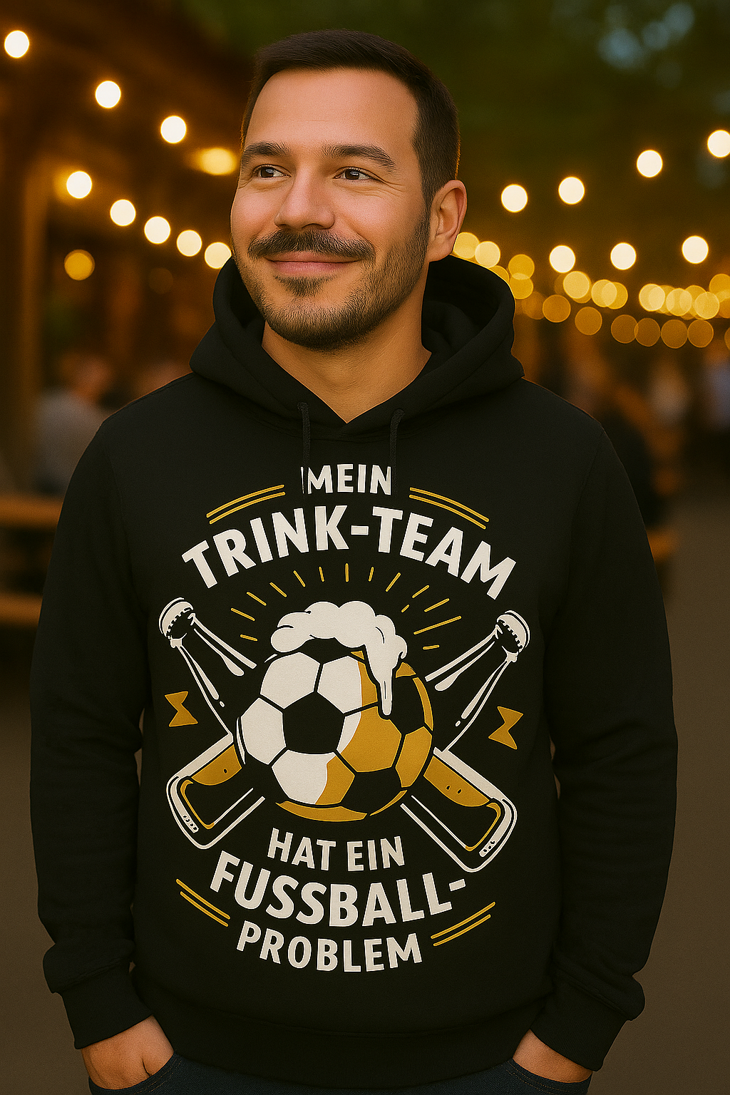 Mein Trink Team hat ein Fußball Problem H003 Classic Hoodie - Mit Taschendruck