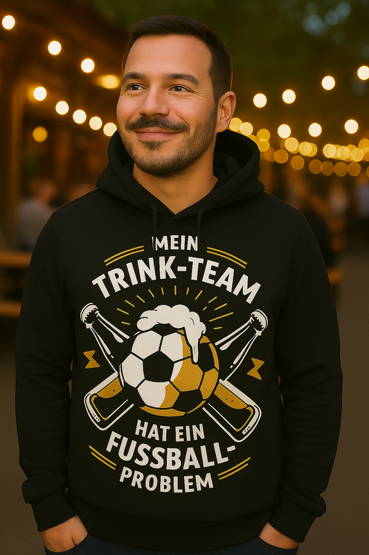 Mein Trink Team hat ein Fußball Problem H003 Classic Hoodie - Mit Taschendruck