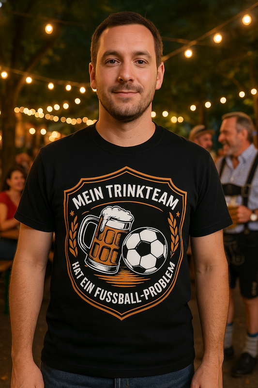 Trinkteam-Shirt – Fußballproblem Edition T020 Premium T-Shirt