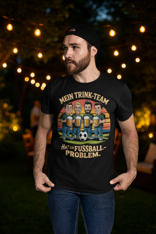 Trinkteam-Shirt „Hat ein Fußball-Problem“ T035  Premium T-Shirt